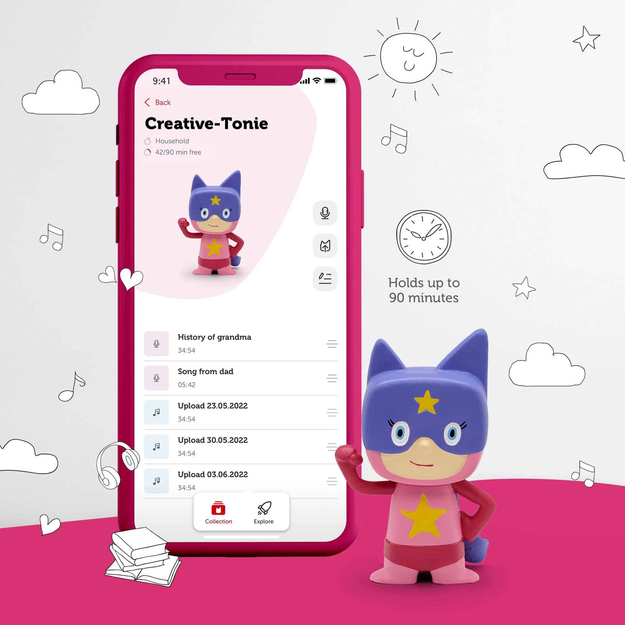 Superhero Creative Tonie - Pink/Purple 5 Superhero Creative Tonie - Pink/Purple – Bild 3